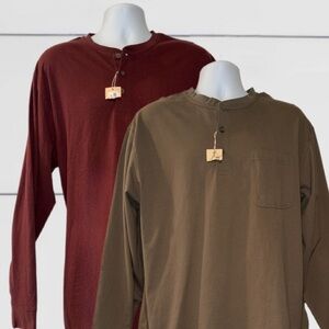 2-Pack Red Head Henley Long Sleeve Shirts from Bass Pro Sho- Men’s - Size Large